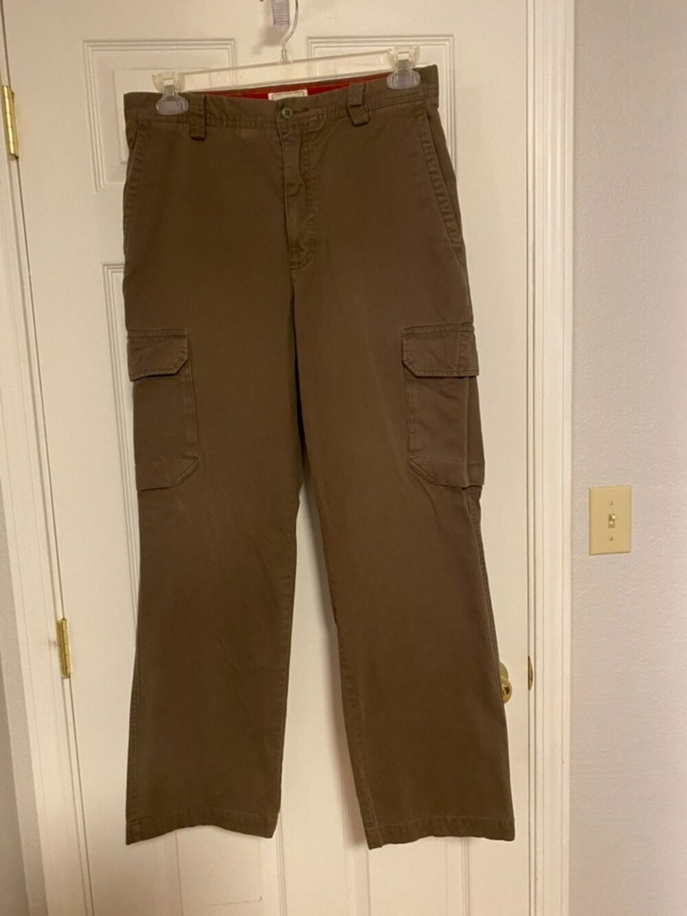 Dockers Men's Straight Leg Cargo Pants – Brown/Olive W33 L32